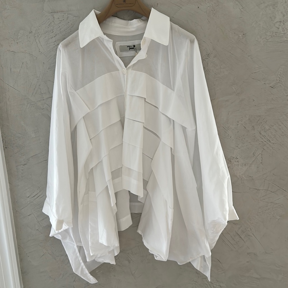 Raffled Tadaski blouse from Italy